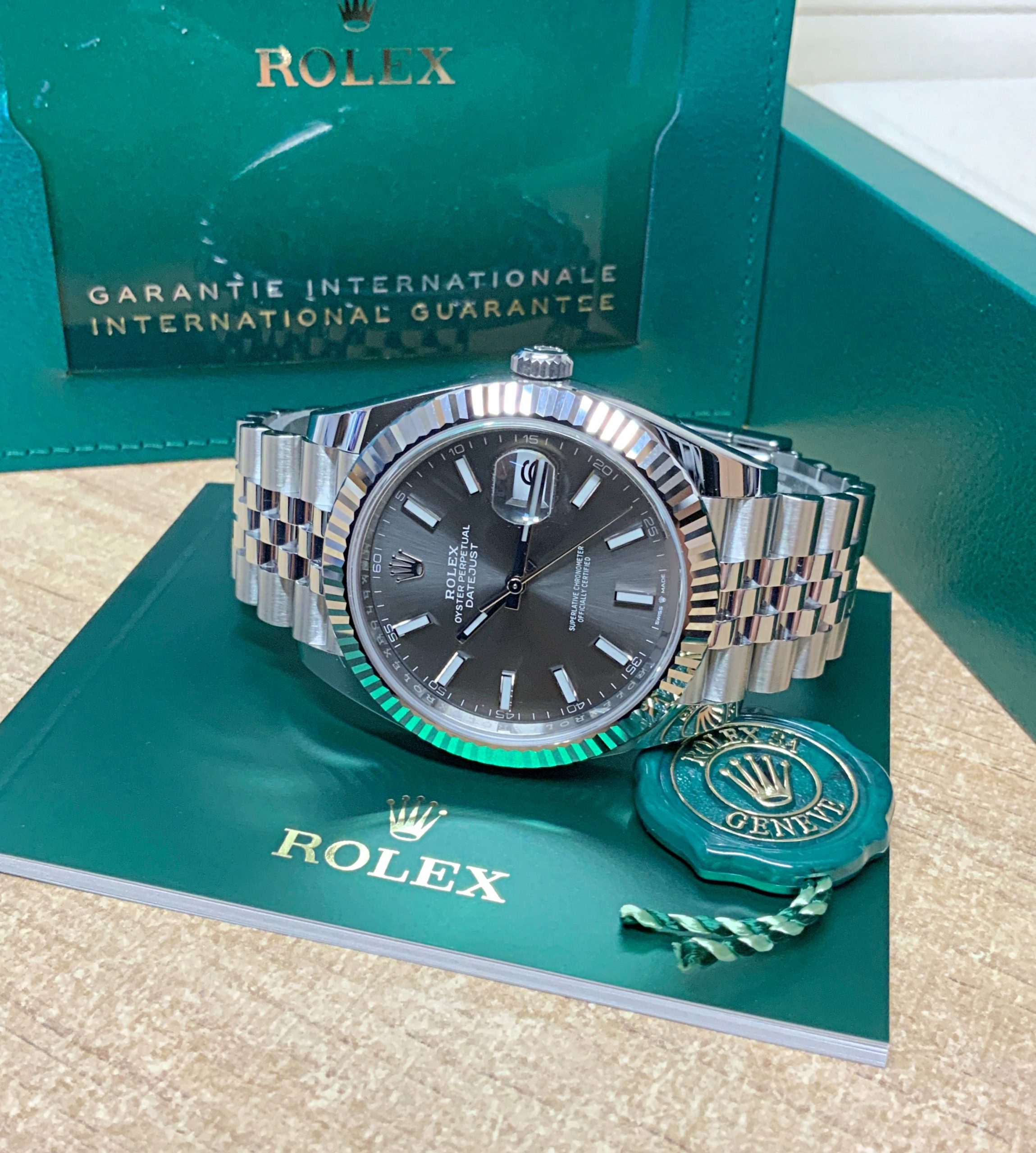 Rolex replica datejust 126334 rhodium dial 41mm jubilee bracelet - immagine 3