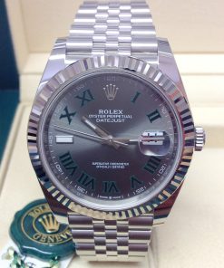 Rolex replica Datejust 41mm 126334 Wimbledon Dial oyster steel