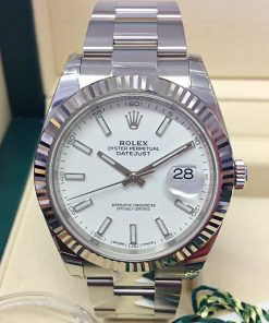 Rolex replica Datejust 41mm 126334 White Dial oyster steel