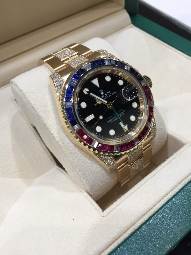 Rolex replica GMT-Master II 116758SARU yellow gold