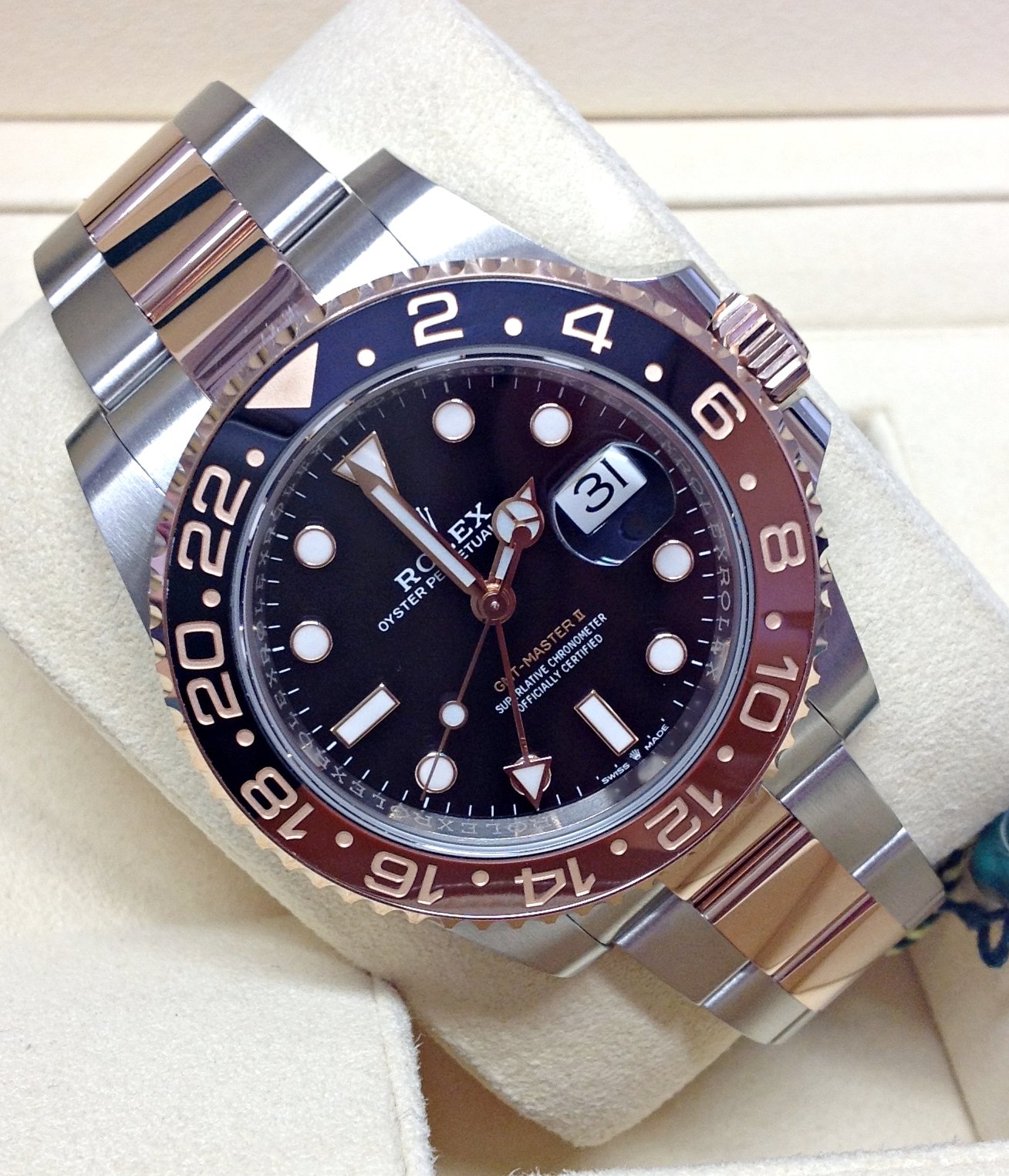 Rolex replica GMT master II 126711CHNR rootbeer supercopy - immagine 6