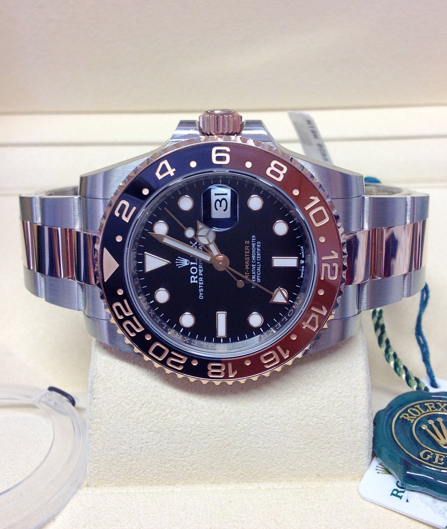 Rolex replica GMT master II 126711CHNR rootbeer supercopy - immagine 4