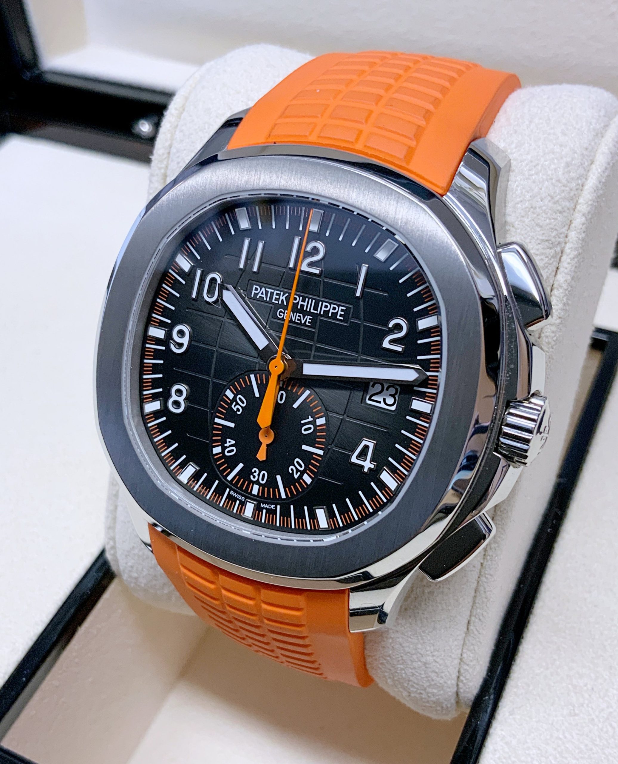 Patek Philippe replica aquanaut 5968A orange - immagine 4