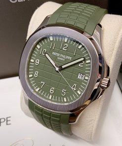 Alternative view of Patek Philippe replica aquanaut 5168G verde kaki