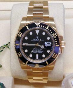 Alternative view of Rolex replica submariner 116618LN black dial