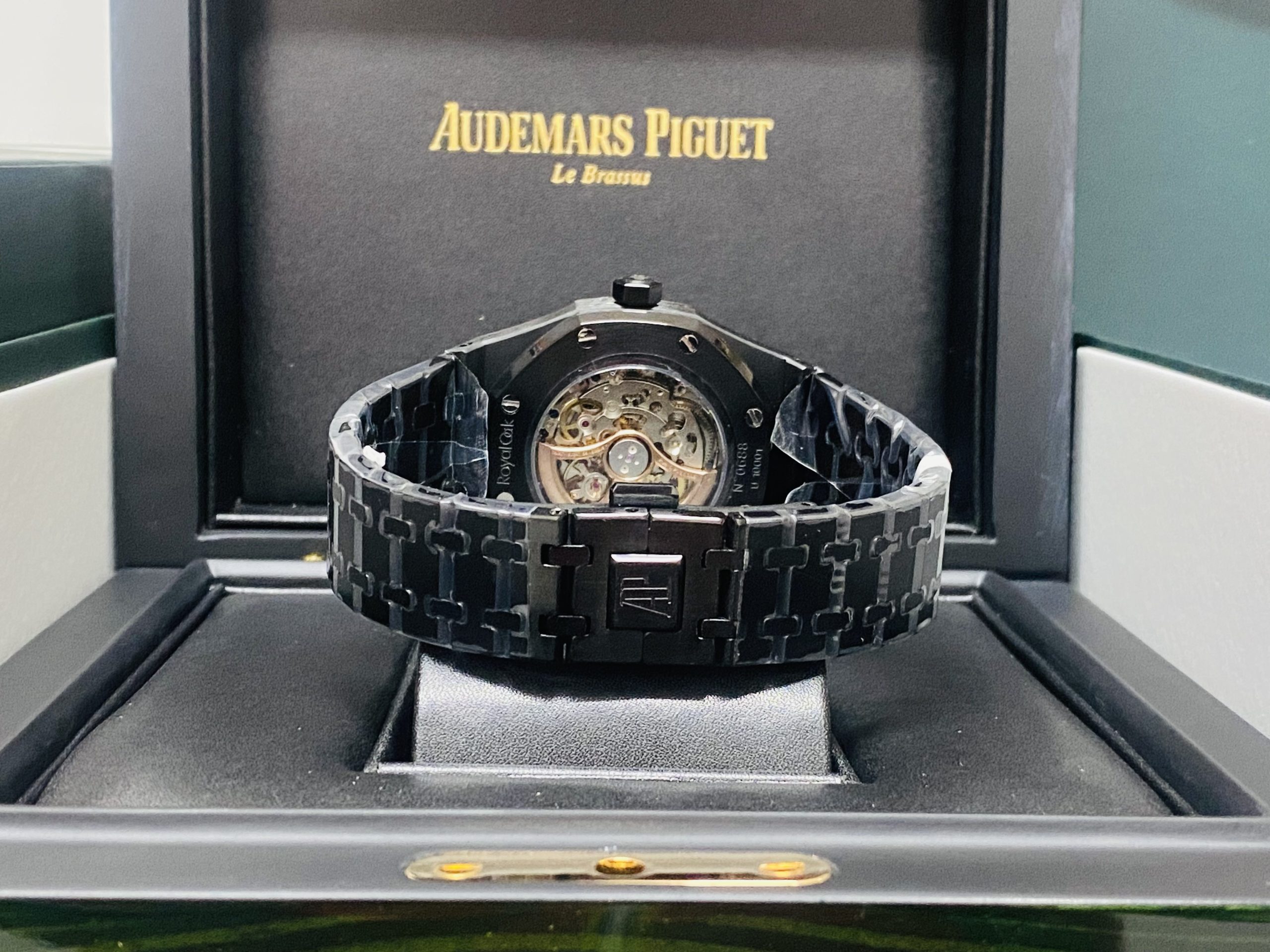 Audemars Piguet replica Royal Oak 15407 Double Balance Wheel Openworked PVD - immagine 7