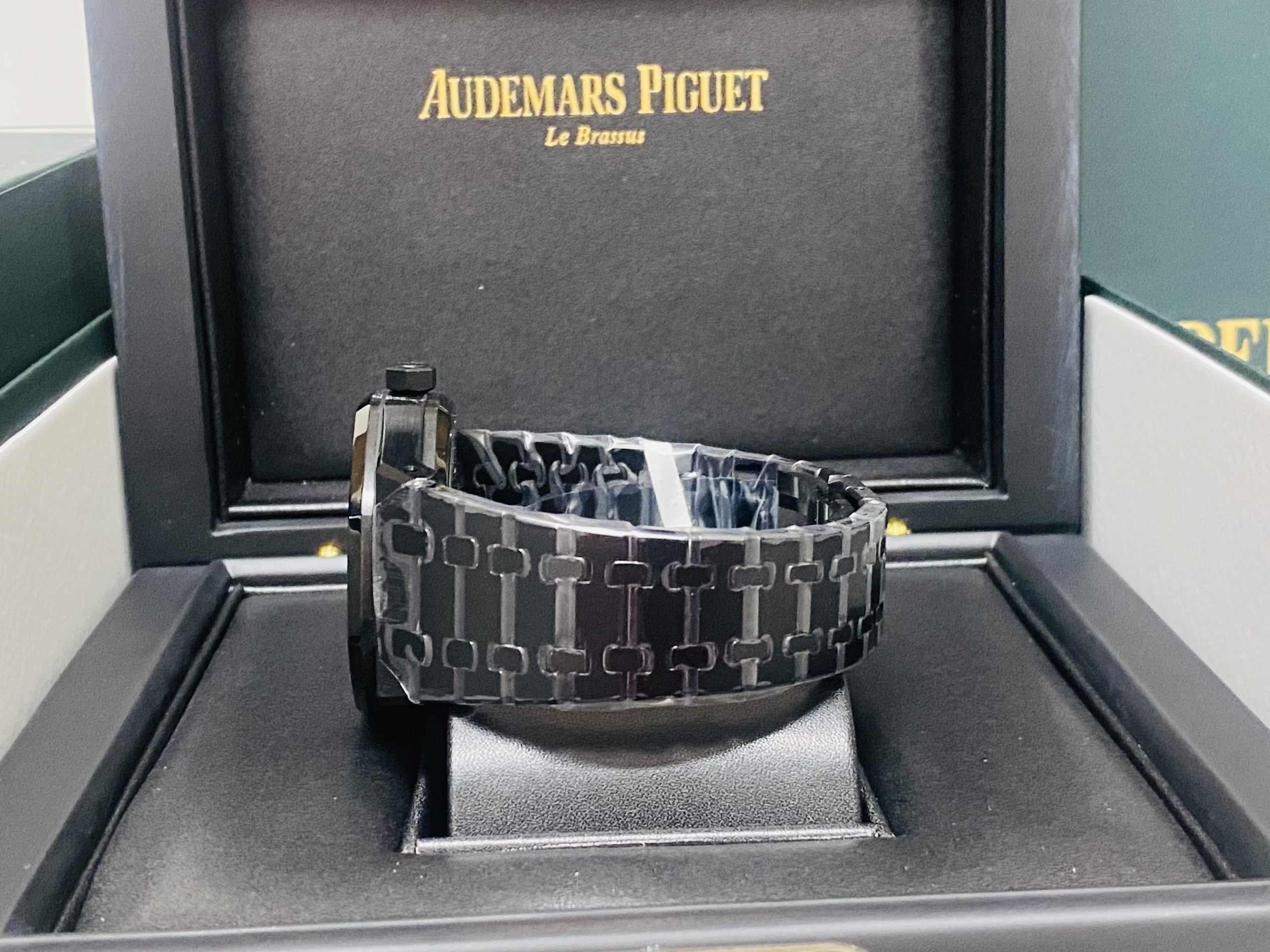 Audemars Piguet replica Royal Oak 15407 Double Balance Wheel Openworked PVD - immagine 8