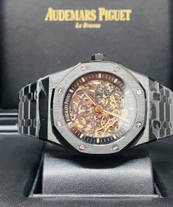 Audemars Piguet replica Royal Oak 15407 Double Balance Wheel Openworked PVD