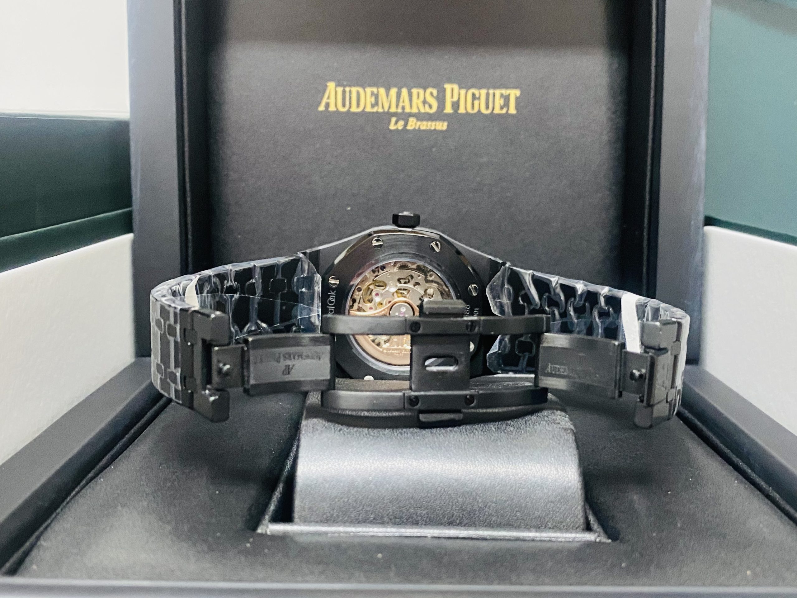 Audemars Piguet replica Royal Oak 15407 Double Balance Wheel Openworked PVD - immagine 6