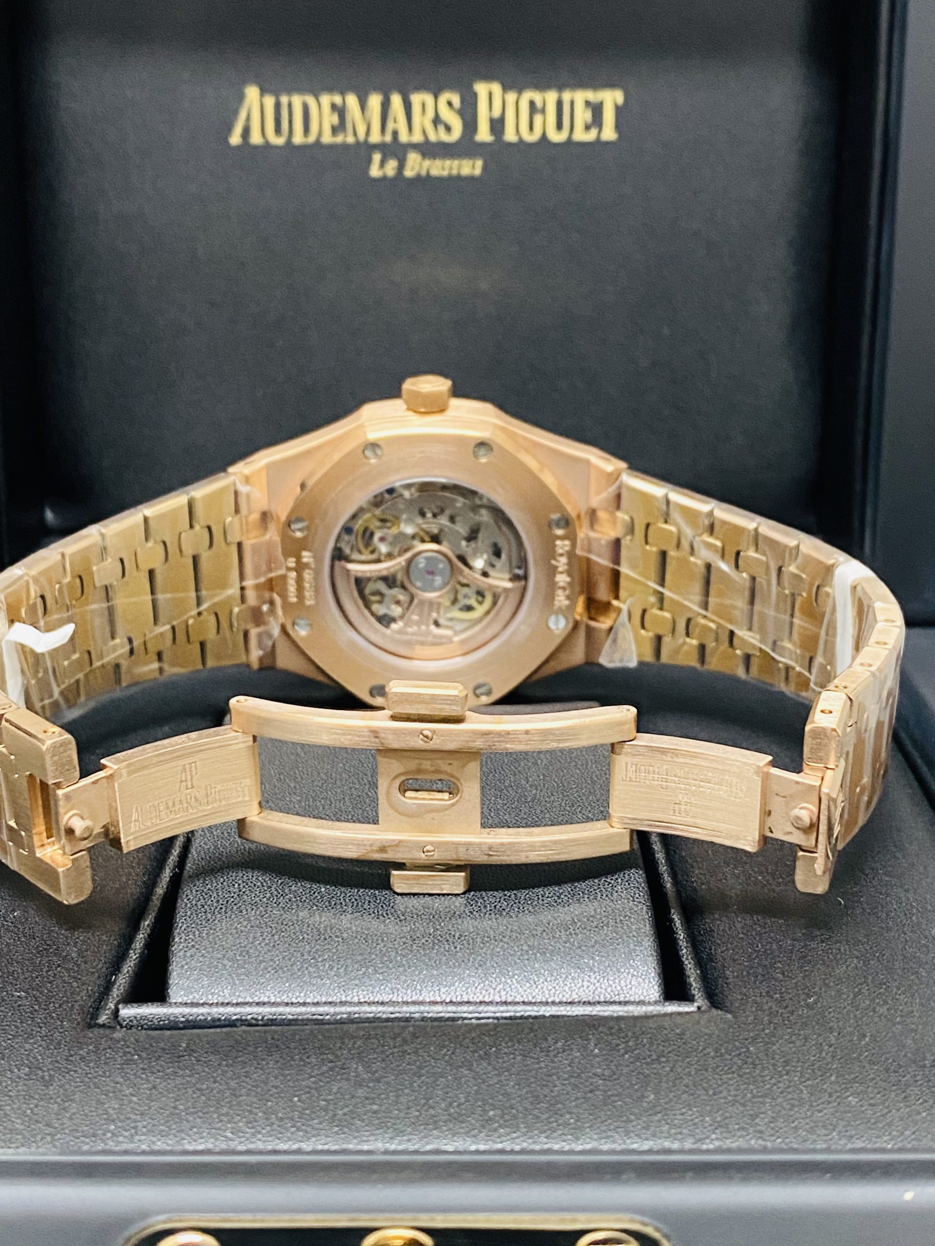 Audemars Piguet replica Royal Oak 154070R Double Balance Wheel Openworked rose gold - immagine 7