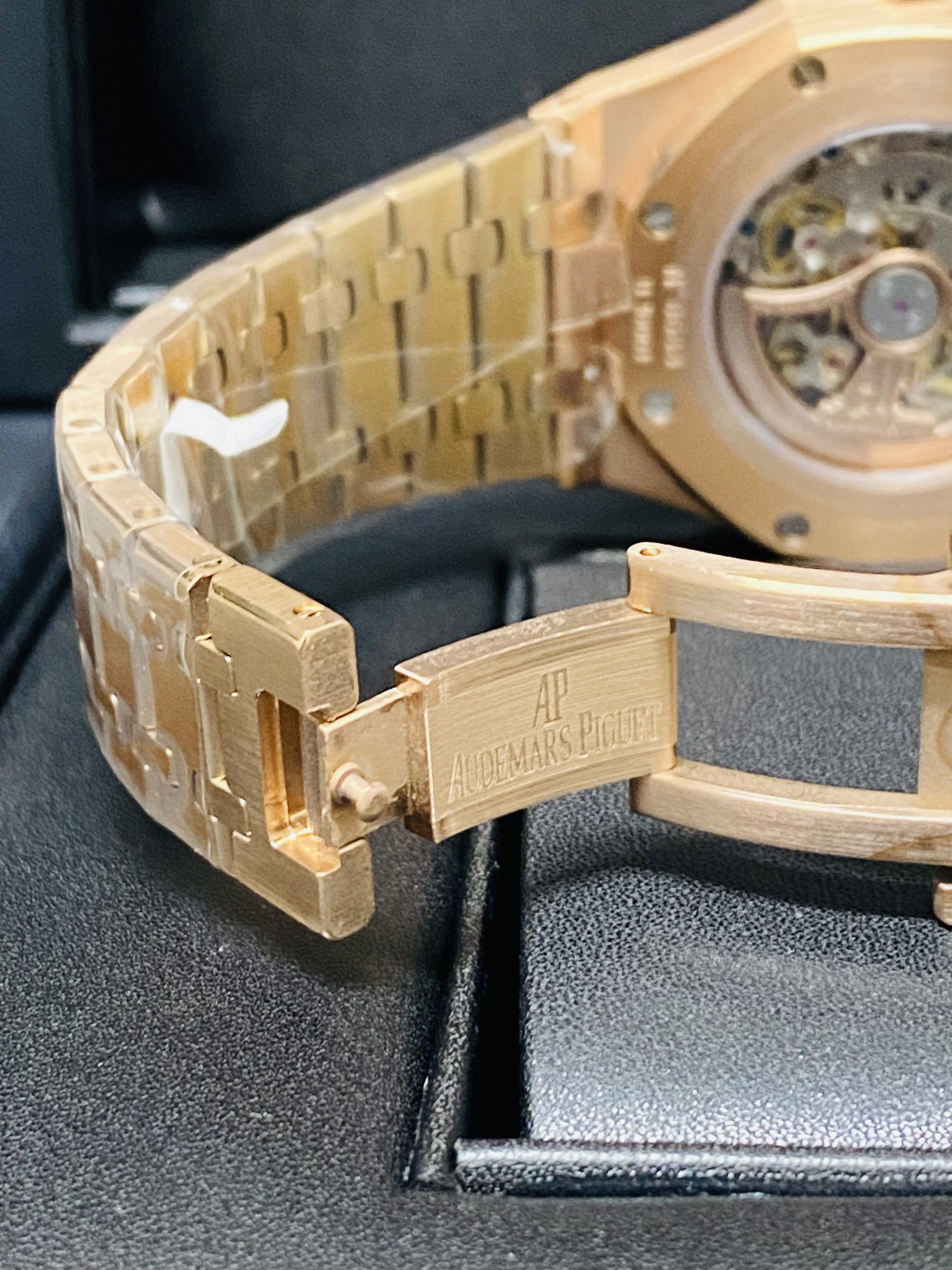 Audemars Piguet replica Royal Oak 154070R Double Balance Wheel Openworked rose gold - immagine 10