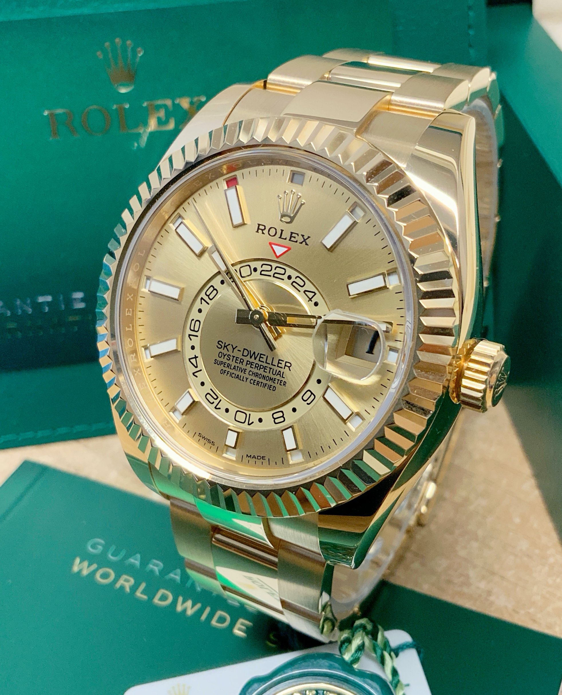 Rolex replica Sky-Dweller 326938 Yellow Gold - immagine 8