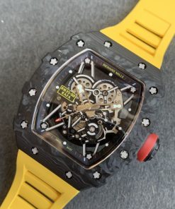 Alternative view of Richard Mille replica Rafa Nadal RM35-01 carbon yellow strap
