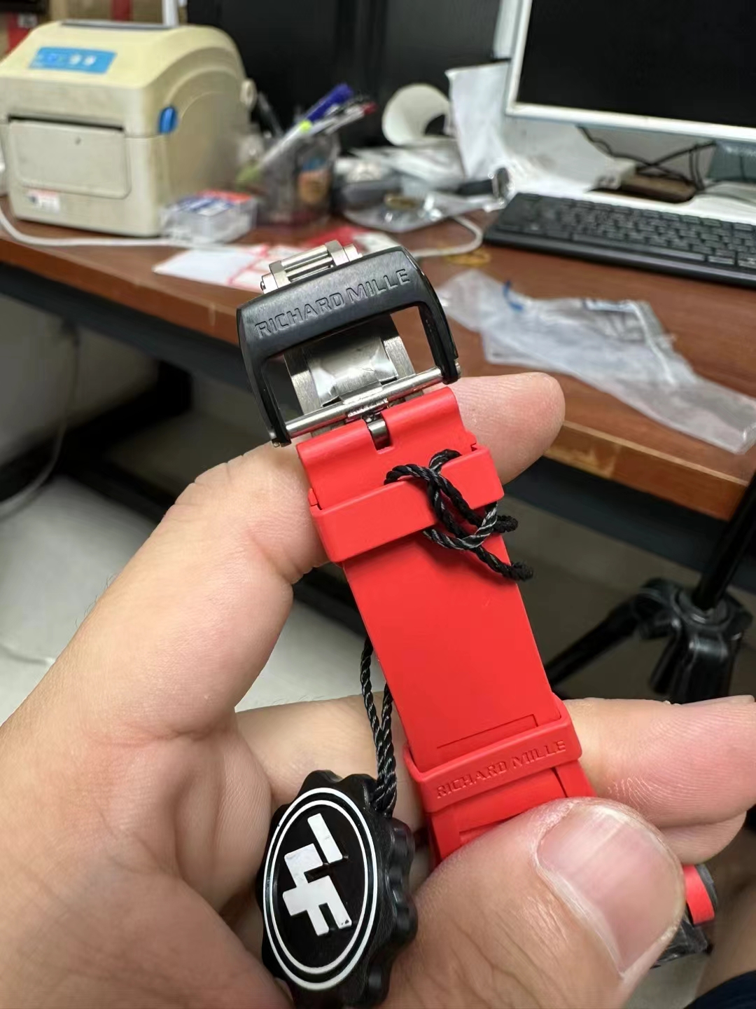 Richard Mille replica Rafa Nadal RM35-01 carbon red strap - immagine 6
