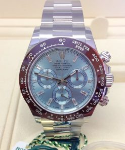 Rolex replica Daytona 116506 Platinum Ice Baguette Dial