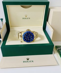 Alternative view of Rolex replica deepsea oro giallo blue dial ref. 136668LB