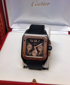 Cartier replica Santos 100XL W2020004 Titanium Rose Gold