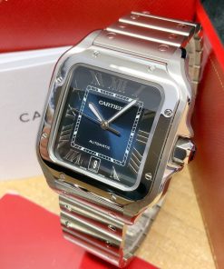 Cartier replica Santos De Cartier WSSA0030 Large Size blue dial