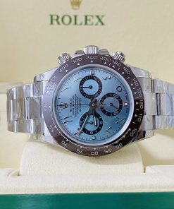 Rolex replica daytona 116506 platinum arabic dial 4130 clone movement