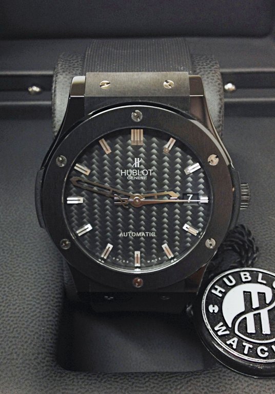 Hublot replica Classic Fusion Black Magic clone watch - immagine 6