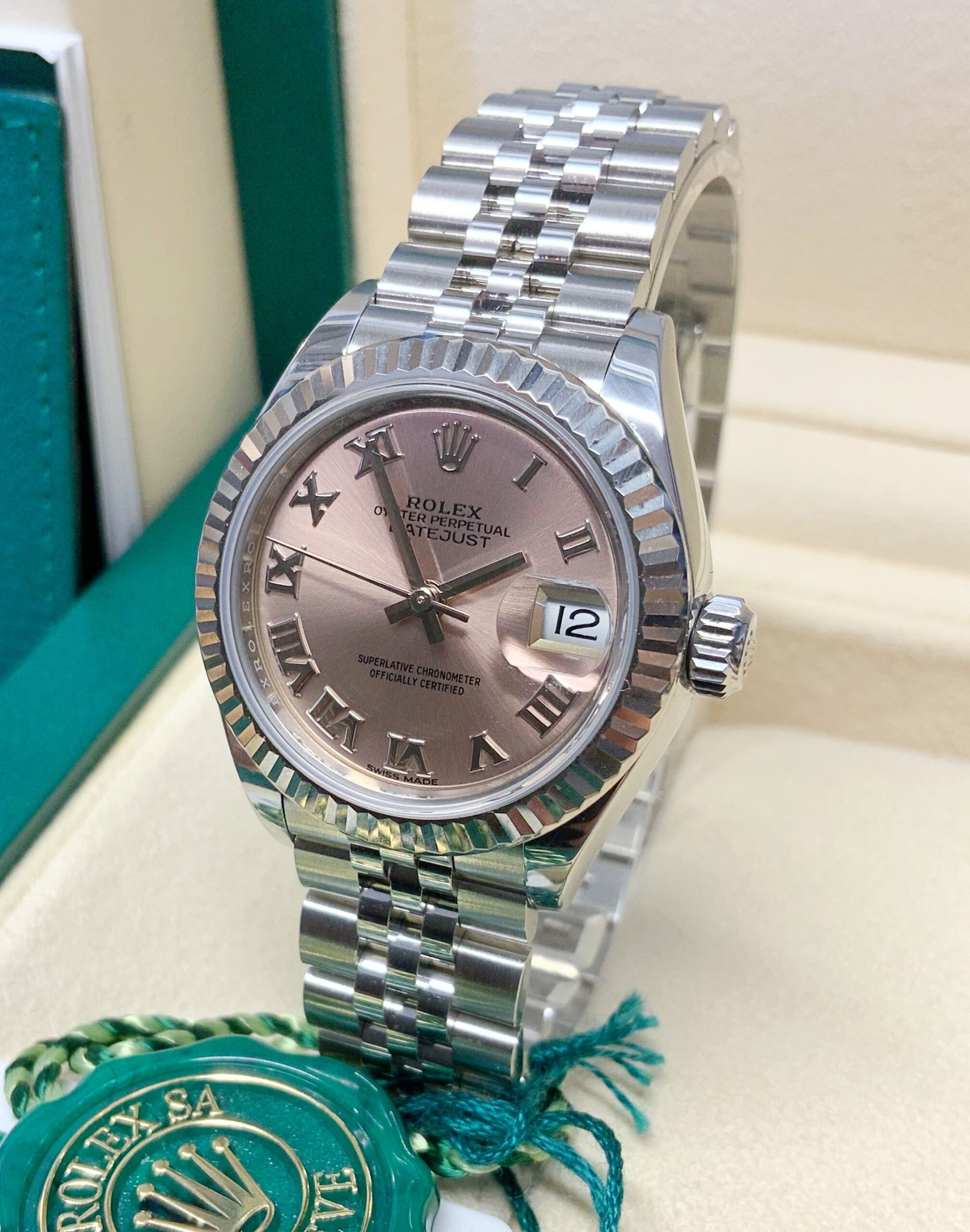 Rolex replica Datejust Lady 279174 31mm Pink Roman Dial - immagine 3