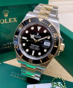 Alternative view of Rolex replica Submariner Date black 126613LN Bi-Colour 3235 clone movement