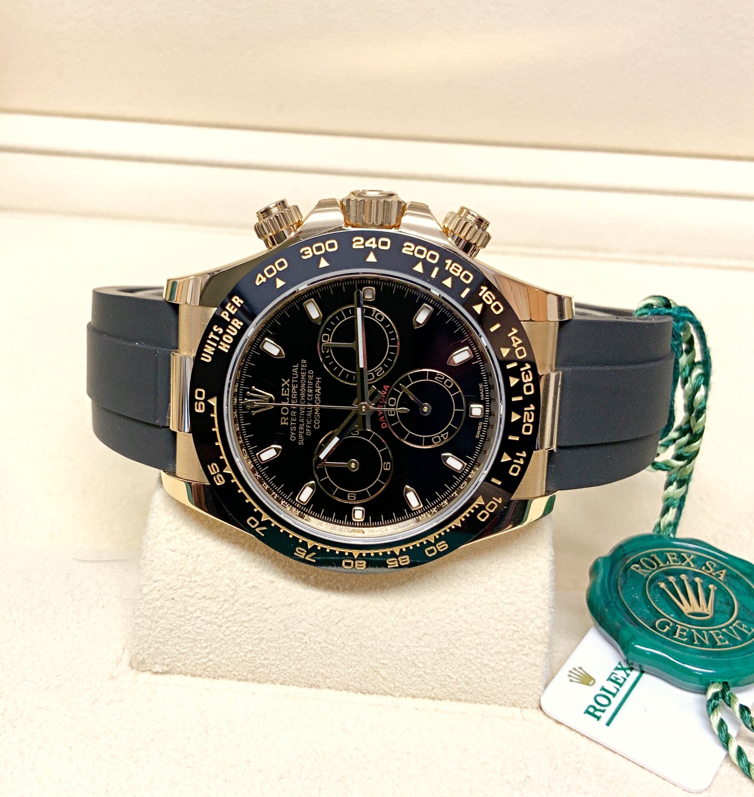 Rolex replica daytona oysterflex 116518LN black dial - immagine 2