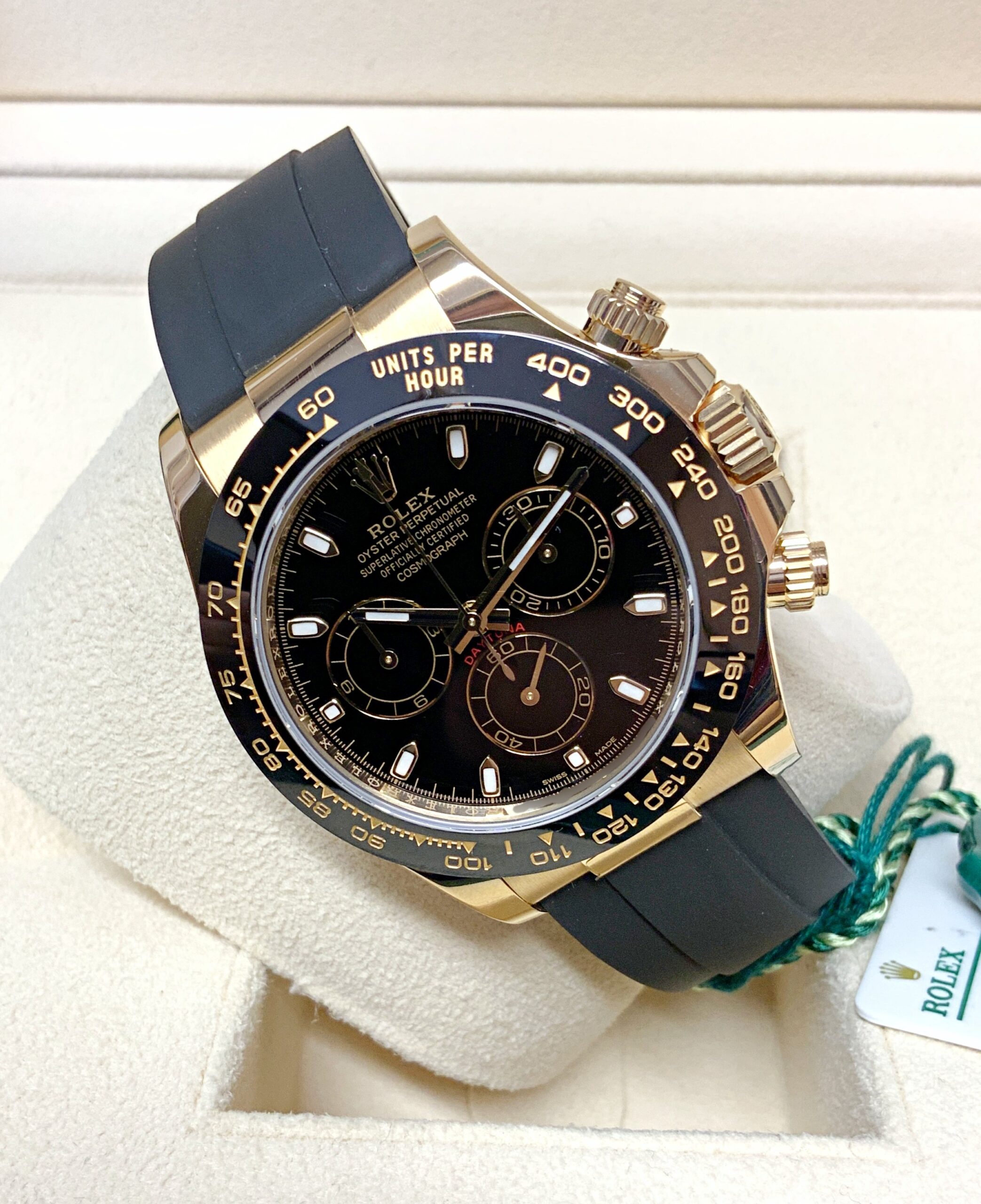 Rolex replica daytona oysterflex 116518LN black dial - immagine 5