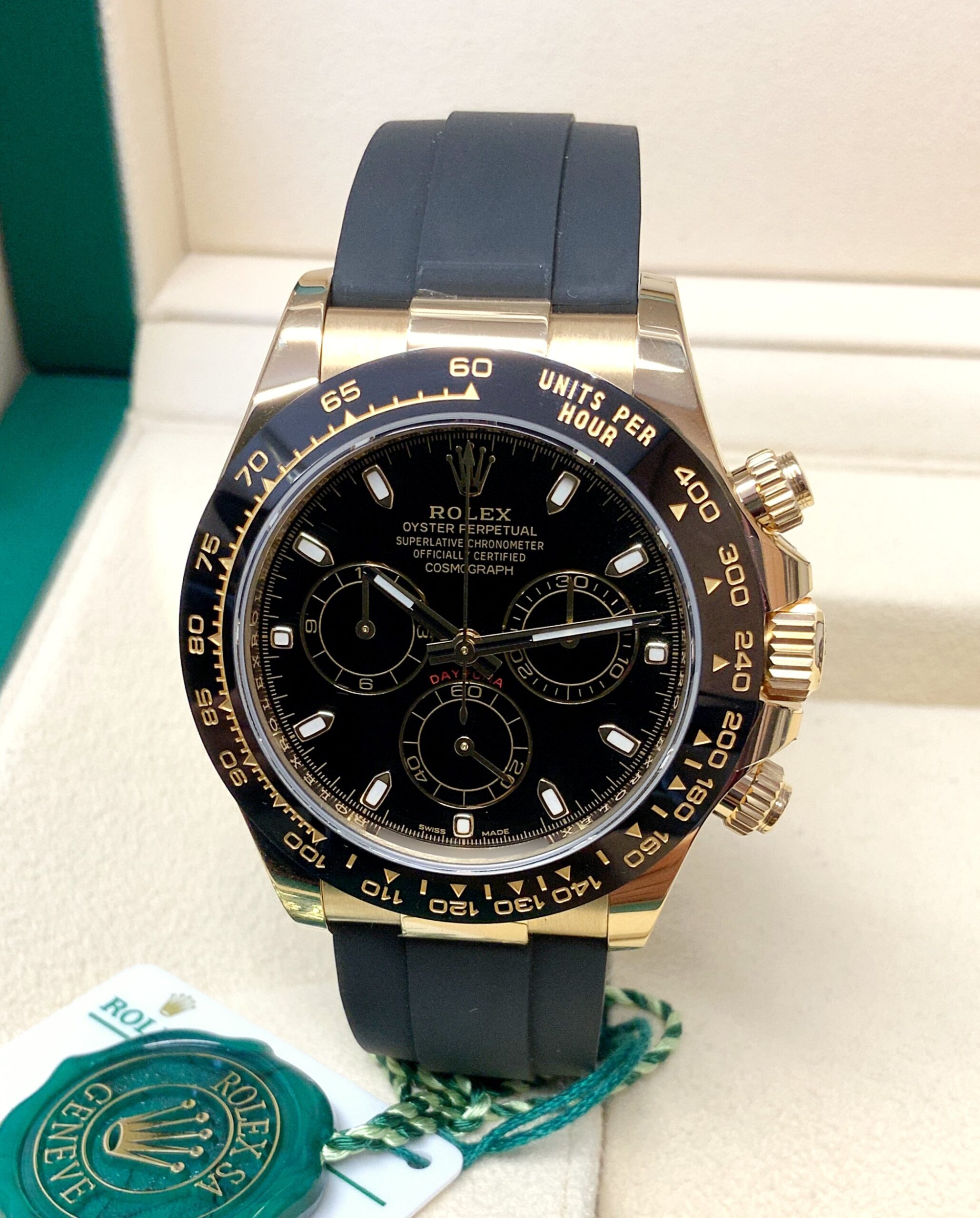Rolex replica daytona oysterflex 116518LN black dial