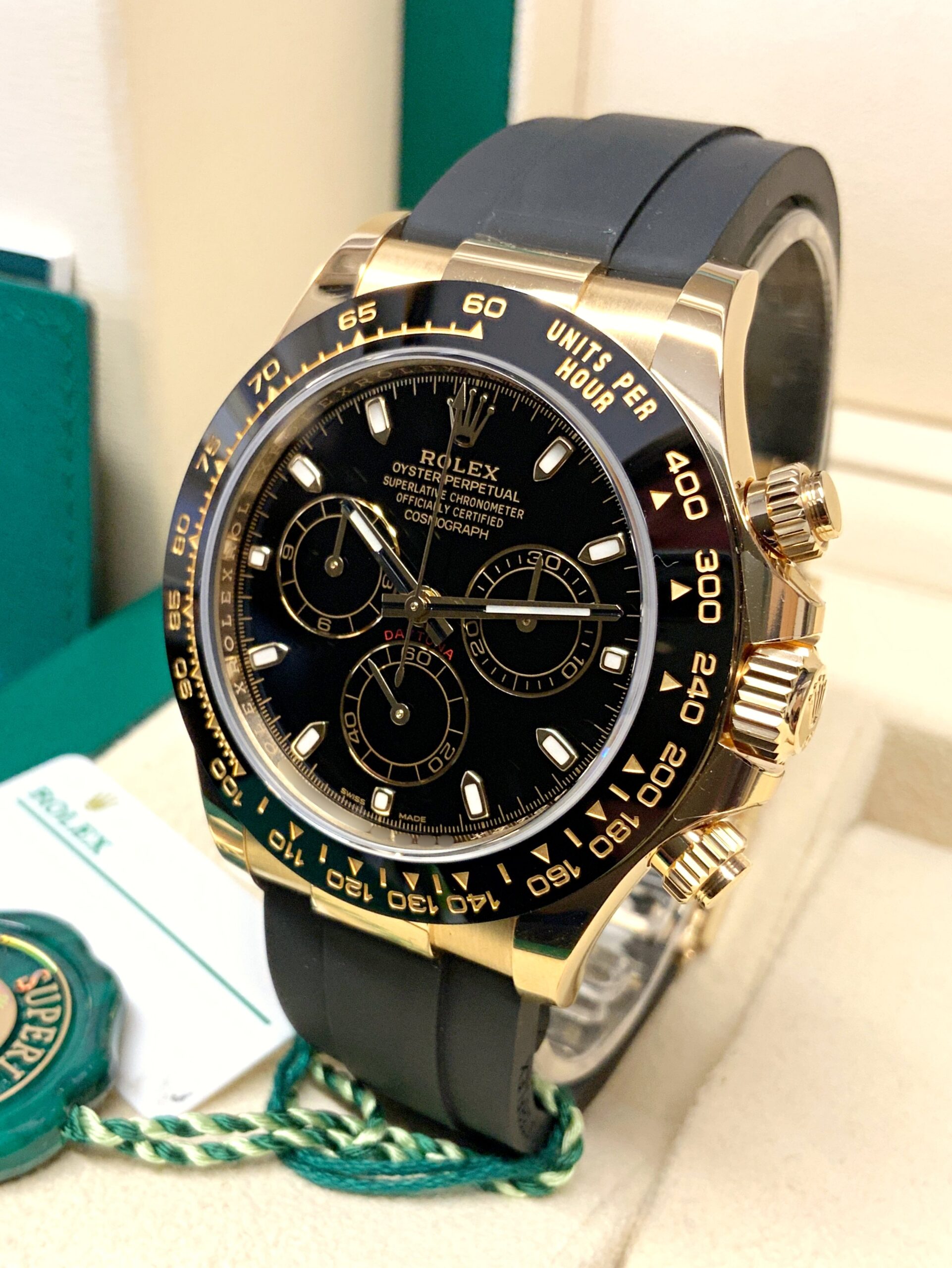 Rolex replica daytona oysterflex 116518LN black dial - immagine 7