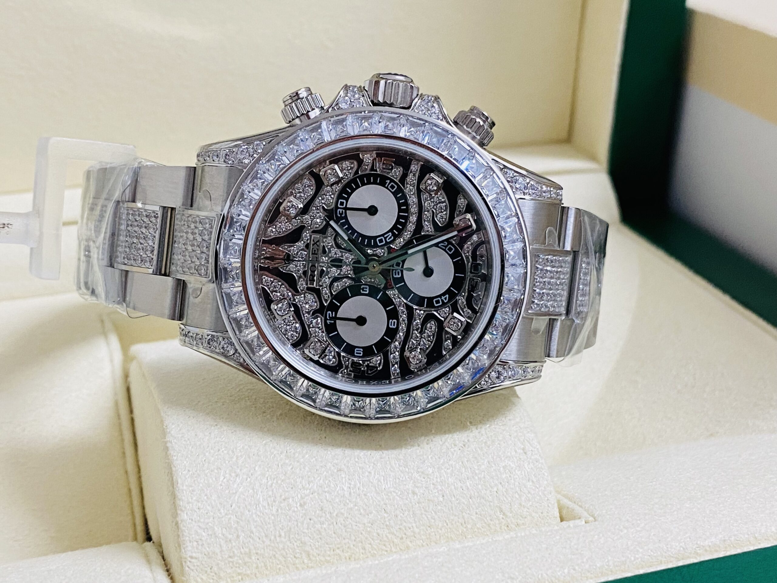 Rolex replica daytona Tiger 116599TBR white gold - immagine 2